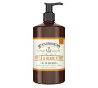 Scottish Fine Soaps - Lavado todo en uno de cardo y pimienta negra para hombre, lavado para cabello y cuerpo, extracto purificante de cardo mariano, fórmula sensible, apto para veganos, 500 ml
