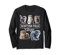 Scottish Fold Cat Crew Manga Larga