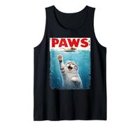 Scottish Fold Cat Paws Parody - Amantes de los Gatos Mamás Gato Papás Camiseta sin Mangas