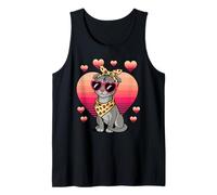 Scottish Fold Cat Valentines Day Camiseta sin Mangas