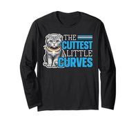 Scottish Fold Gato Amante Gatito Animal Mascota Gatito Miau Manga Larga