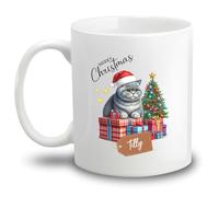 Scottish Fold Tazón Cerámica Tazas Té Novedad Tazón De Café Regalos Novedosos Para Colegas Oficina Trabajo 330ml