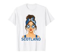 Scottish Girl Scotland Flag Scottish Girlfriend Wife Camiseta