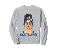 Scottish Girl Scotland Flag Scottish Girlfriend Wife Sudadera