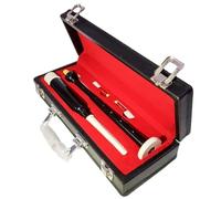 Scottish Great Highland - Cantadores de práctica de gaita - Soportes de imitación y soportes lisos plateados con opciones de acabado natural y negro (cantor de acabado negro)