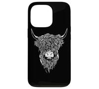Scottish Highland Cattle Cow Bull Head Breeder Carcasa para iPhone 13 Pro