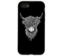 Scottish Highland Cattle Cow Bull Head Breeder Carcasa para iPhone SE (2020) / 7/8
