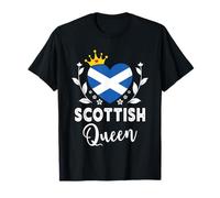 Scottish Queen Scotland Flag Proud Scottish Woman Camiseta