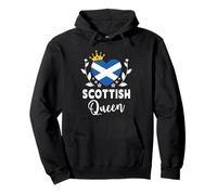 Scottish Queen Scotland Flag Proud Scottish Woman Sudadera con Capucha