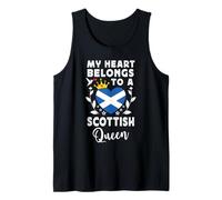 Scottish Queen Scottish Wife Girlfriend Scotland Flag Camiseta sin Mangas