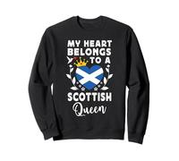 Scottish Queen Scottish Wife Girlfriend Scotland Flag Sudadera