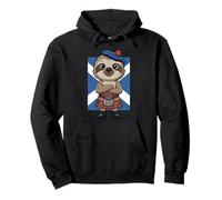 Scottish Sloth Kilt Tam O'Shanter Flag Highland Sudadera con Capucha
