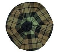 Scottish Tam O' Shanter - Sombrero de lana escocesa de tartán acrílico para hombre, Black Watch Weathered Tartan, talla única