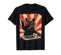 Scottish Terrier, DJ, música house, retro, amante de los perros Camiseta