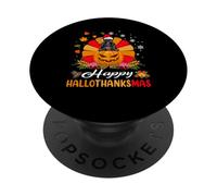 Scottish Terrier Dog Hallothanksmas Halloween Fall Christmas PopSockets PopGrip Adhesivo