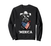 Scottish Terrier Dog Scottie Bandera Americana Bandana Americana Sudadera