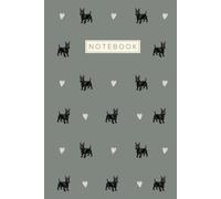 Scottish Terrier Notebook: Cute Aesthetic Lined Journal for Scottie Dog Lovers & Owners | Sage Hardcover