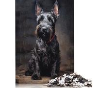 Scottish Terrier Puzzle Imposible,desafío for Adults Entretenimiento Creativo 1000 Piezas Obra De Arte De Juego De para Adultos Y Niños Mayores De 12 Años 1000pcs (75x50cm)