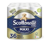 Scottonelle - Papel higiénico, suave y duradero, dermatológicamente probado, 36 rollos maxi