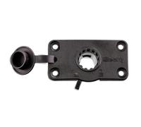 Scotty #244L-BK Locking Flush Deck Mount w/Rain Cap (Black)