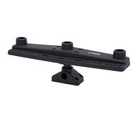 Scotty #257 - Soporte triple para barra (sin soportes para barra), incluye soporte de poste y soporte, negro, pequeño