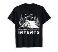 Scout Camping Humor Scouting Is Intents Tienda Campamento Vida Juego de Palabras Camiseta