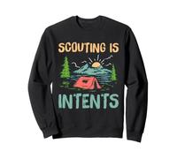 Scout Camping Humor Scouting Is Intents Tienda Campamento Vida Juego de Palabras Sudadera