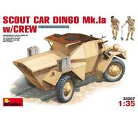 Scout Coche Dingo Mk 1a W/ Crew 1 :3 5 Plástico Modelo Kit Miniart