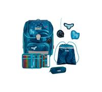 Scout Genius LED Juego de mochilas escolares 4 piezas azul petróleo