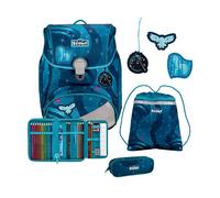 Scout Juego de mochilas escolares Alpha 4pcs. azul petróleo