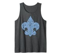 Scout Law Fleur De lis Typography Scouting Camiseta sin Mangas