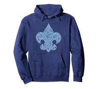 Scout Law Fleur De lis Typography Scouting Sudadera con Capucha