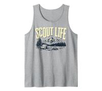 Scout Life Camping Retro Scouting Graphic Camiseta sin Mangas