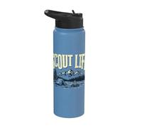 Scout Life Camping Retro Scouting Graphic Stainless Steel Insulated Water Bottle