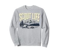 Scout Life Camping Retro Scouting Graphic Sudadera