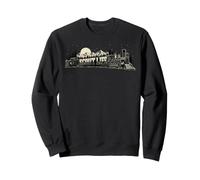 Scout Life Vintage Train & Nature Locomotive Graphic Sudadera