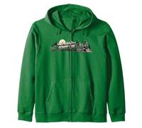 Scout Life Vintage Train & Nature Locomotive Graphic Sudadera con Capucha
