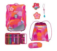 SCOUT mochila escolar Alpha Set 4 -piezas Florida Sunset rosa