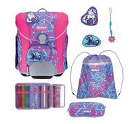 Scout Micro Juego de mochilas escolares 5 piezas fucsia