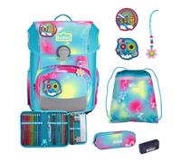 Scout mochila escolar Safety Light Neo Set 4-teilig Happy Rainbow