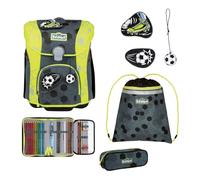 SCOUT mochila escolar Superflash Extreme Micro Set 4 -piezas Soccer Star gris