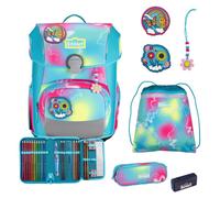 Scout Neo Exklusiv Safety Light Juego de mochilas escolares 5 piezas gris