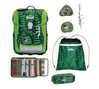 Set de mochila escolar Scout Neo Exklusiv Superflash Extreme Danger Dino