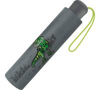 Scout Paraguas para niños de bolsillo con tiras reflectantes, extra ligero, gris, small