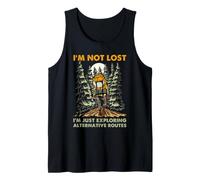 Scout Senderismo Humor No Perdido Rutas Alternativas Al Aire Libre Camiseta sin Mangas