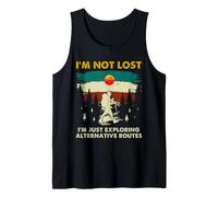 Scout Senderismo Humor No Perdido Rutas Alternativas Al Aire Libre Camiseta sin Mangas