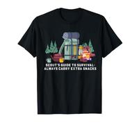 Scout Survival Guide Extra Snacks Equipo de Camping al Aire Libre Camiseta