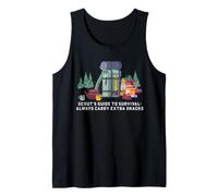 Scout Survival Guide Extra Snacks Equipo de Camping al Aire Libre Camiseta sin Mangas