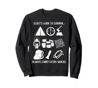 Scout Survival Guide Extra Snacks Equipo de Camping al Aire Libre Sudadera
