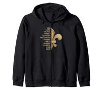 Scout Valores Fleur De LYS Símbolo Troop Lema PalabrasValiente Sudadera con Capucha